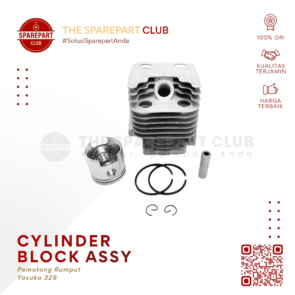 Jual Furing Blok Mesin Potong Rumput Yasuka 328 - Cylinder Block Assy ...