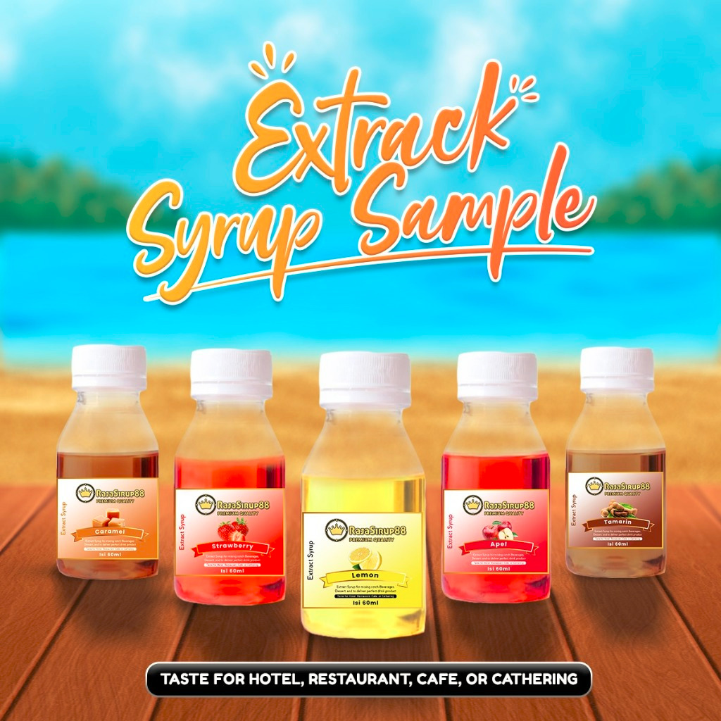 Jual Sample Sirup Premium Aneka Rasa / Sirop Flavoured Syrup Halal 60ml ...