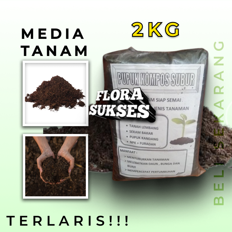 Media Tanam Kompos Flora Sukses 2000 Gram