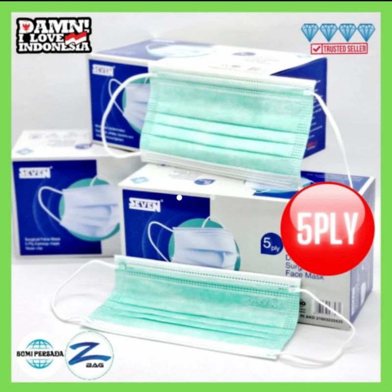 Jual Masker Multi One Plus 4ply Earloop Medis surgical mask kemenkes ...