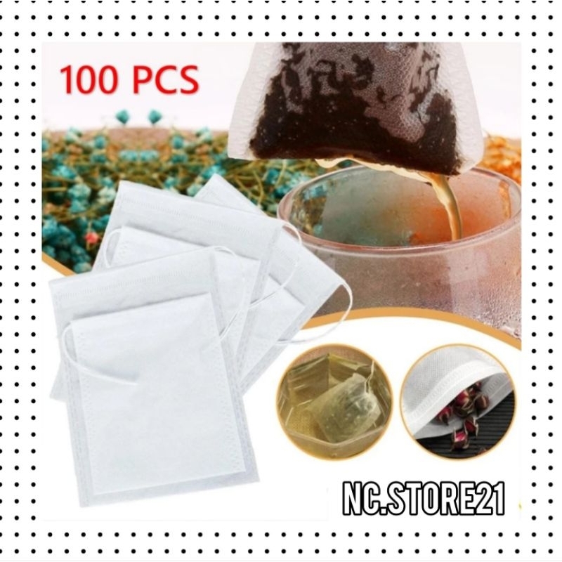 Jual nc21|Kantong Teh Celup Kosong Isi 100 Pcs Kantung Teh Kopi Rempah ...