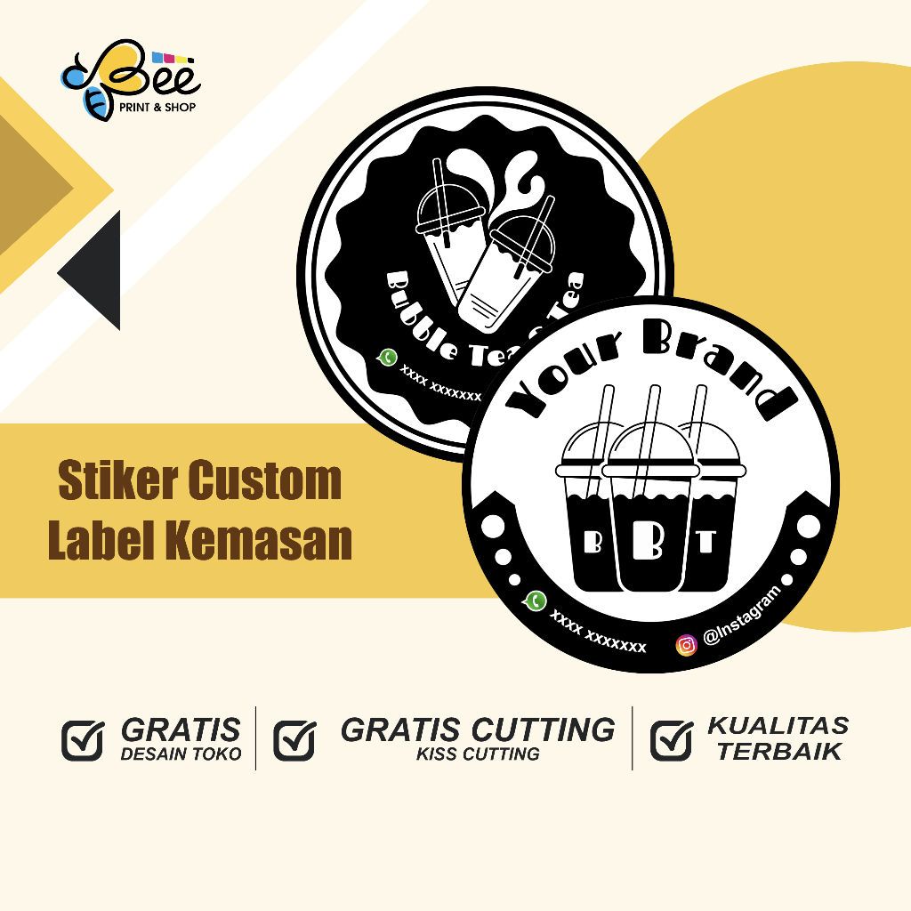 Jual CETAK STIKER TRANSPARANT / STIKER LABEL KEMASAN / Cetak Stiker ...