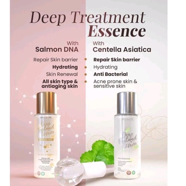 Jual MS GLOW DEEP TREATMENT ESSENCE SALMON DNA ORIGINAL FREE SERUM ...