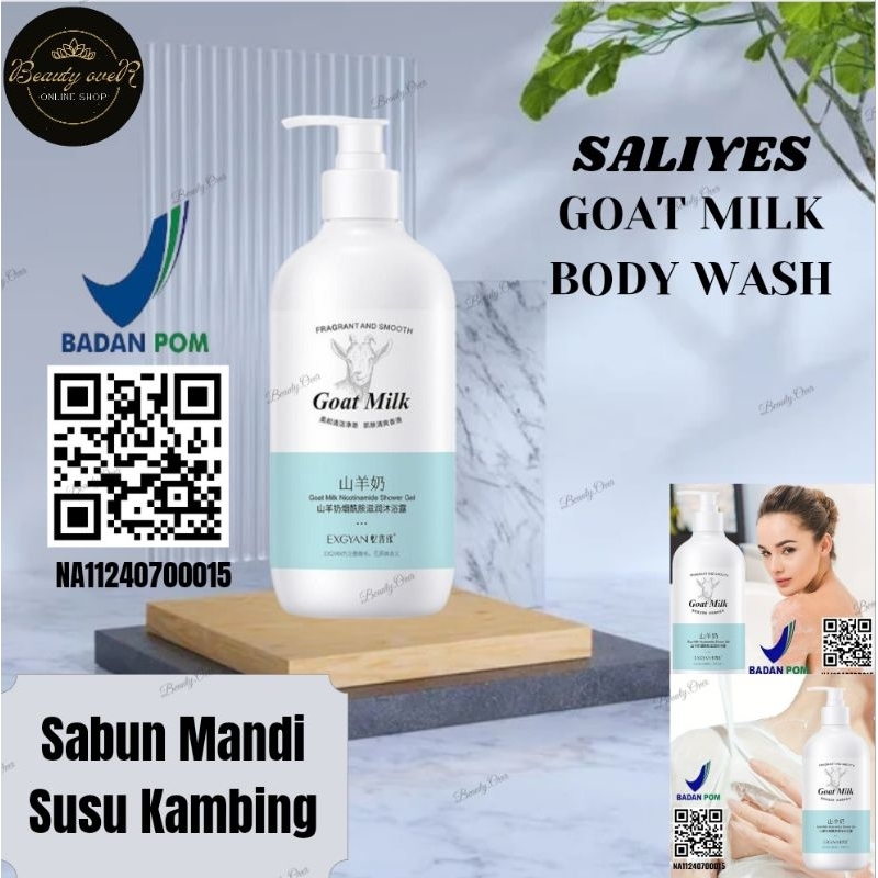 Jual EXGYAN Goat Milk Whitening Body Wash Sabun Mandi Susu Kambing
