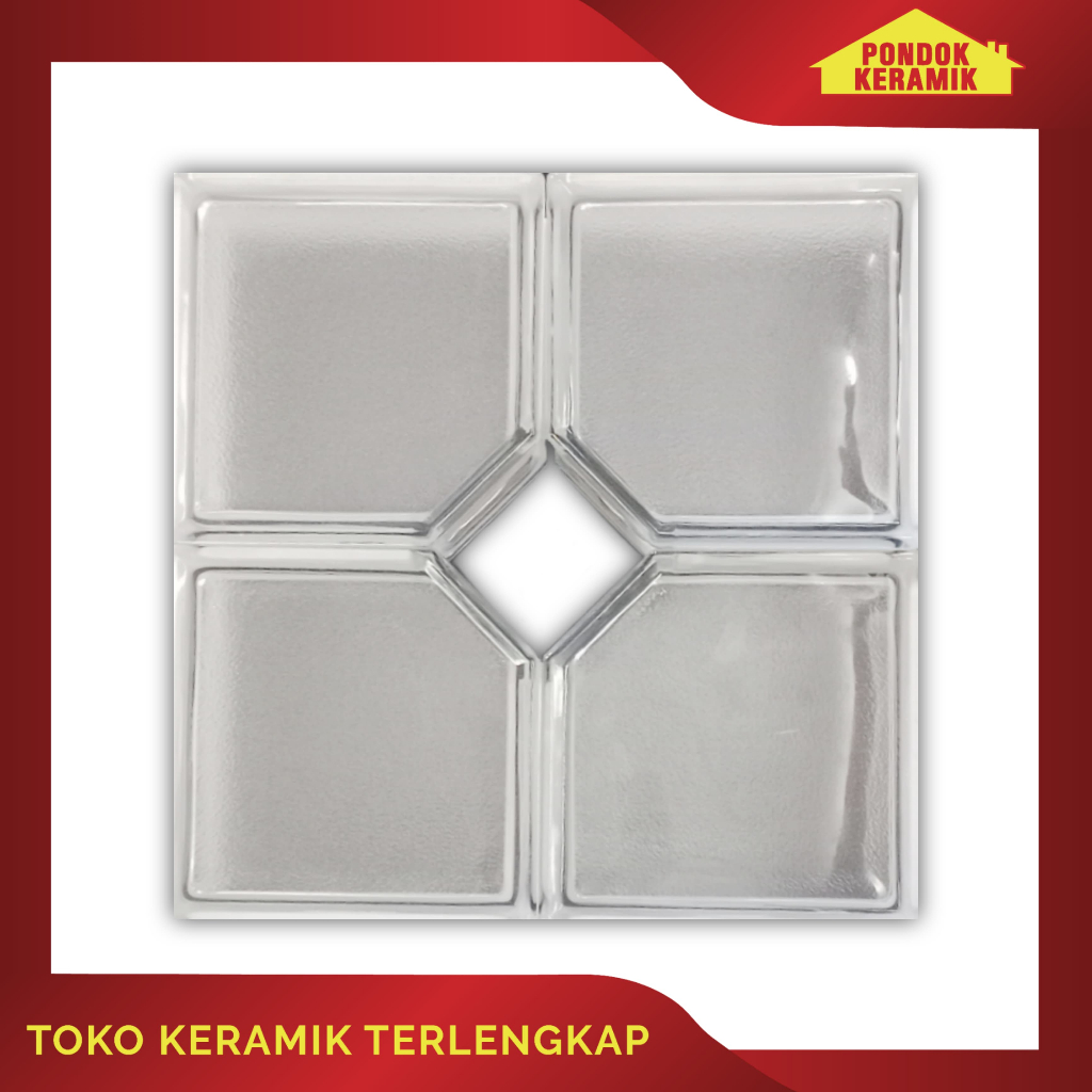 Jual Glass Block Roster Mulia Motif MM Tangerine 1 Dus Isi 4 Pcs ...