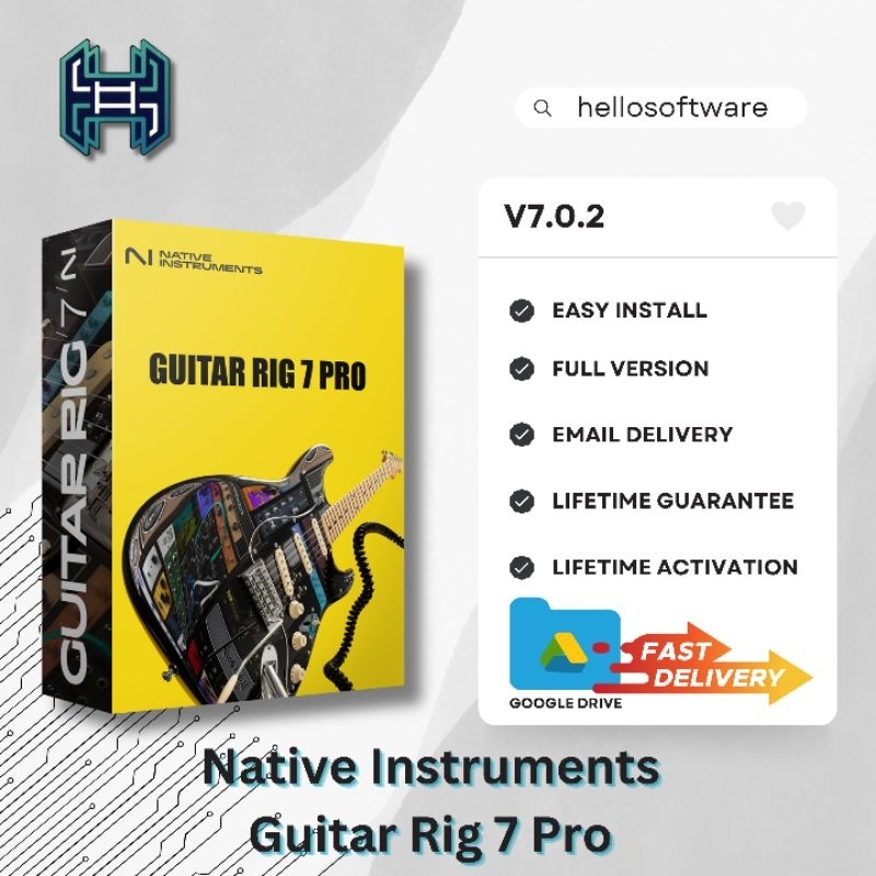 Jual (WIN/MAC) Native Instruments Guitar Rig 7 Pro v7.0.2 Full Version ...