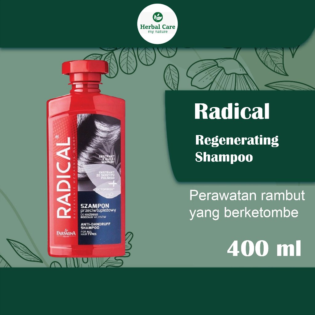 Jual Herbal Care X Radical Anti Dandruff Shampoo For All Hair Types ...