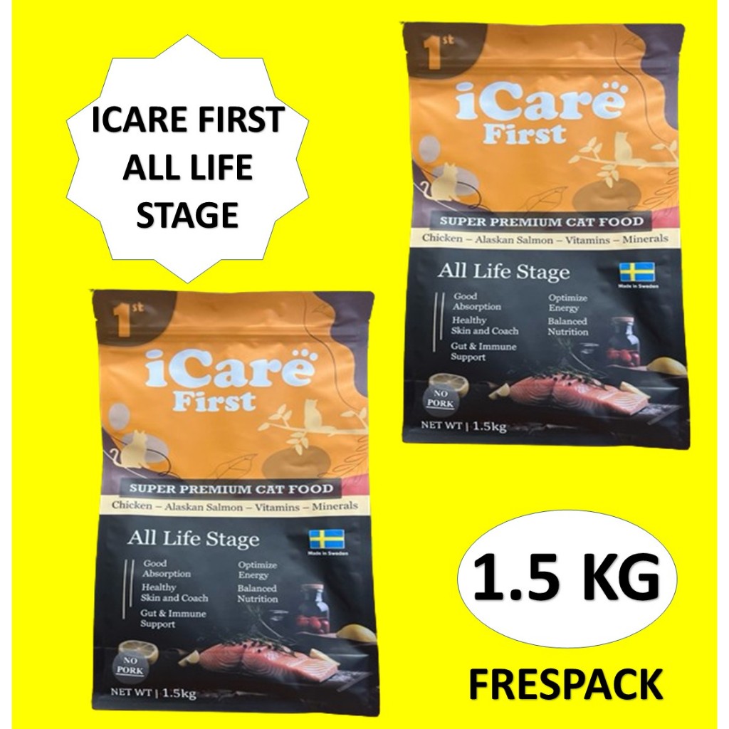 Jual icare makanan kucing cat food makanan kucing kering freshpack