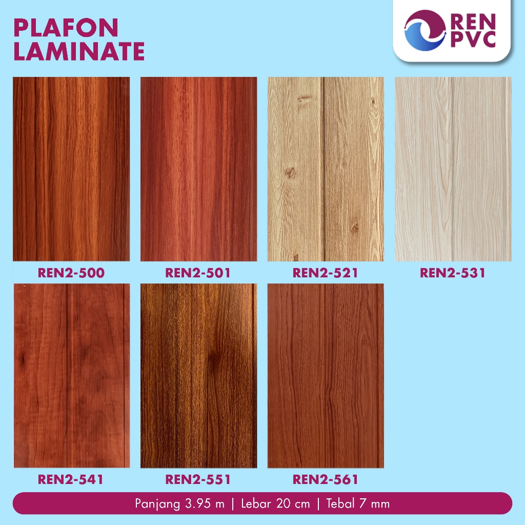 Jual REN PVC - REN PLAFON PVC LAMINATED IMPORT | Shopee Indonesia