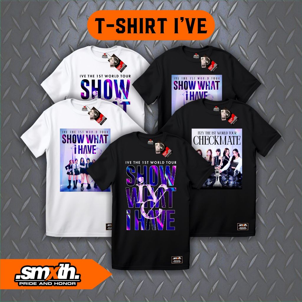 Jual T-Shirt K-Pop IVE - Kaos IVE The 1st World Tour Show What I