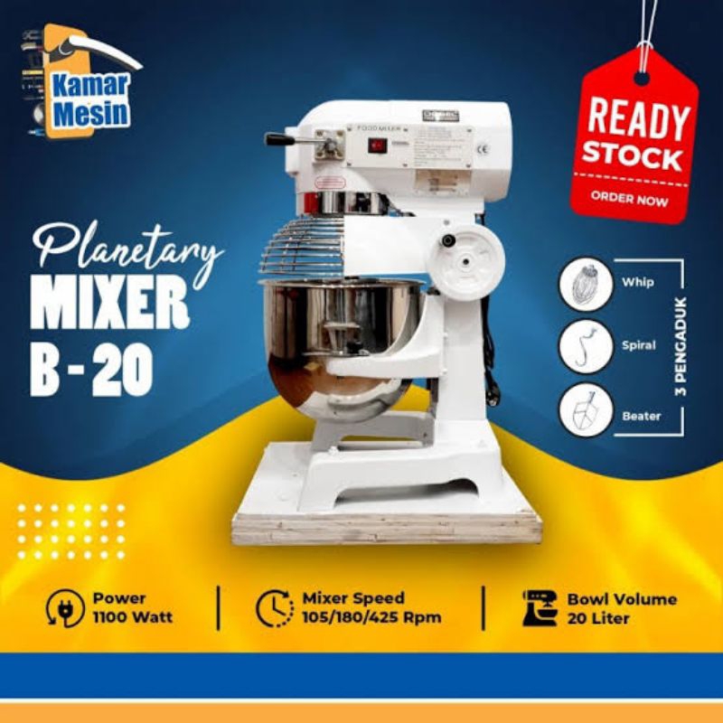 Jual Mesin Mixer Roti OSSEL 20 Liter Planetary Mixer 20 Liter | Shopee ...