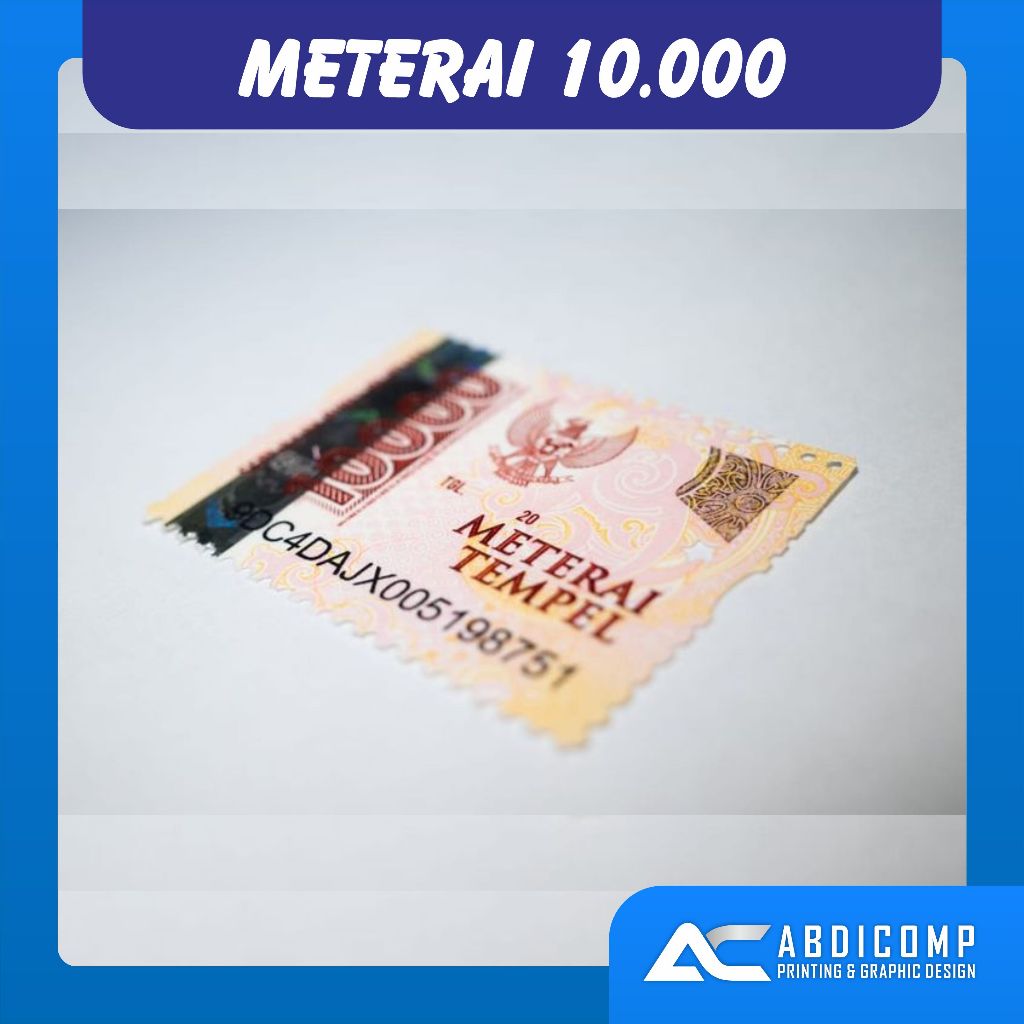 Jual Meterai 10000 Asli Original | Shopee Indonesia