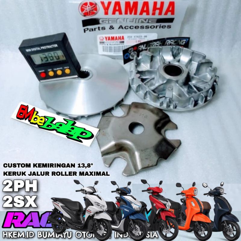 Jual Pulley Custom Grand Filano Rumah Roller Racing Brt Freego Fazzio Mio Gear Sx Ph Bubut