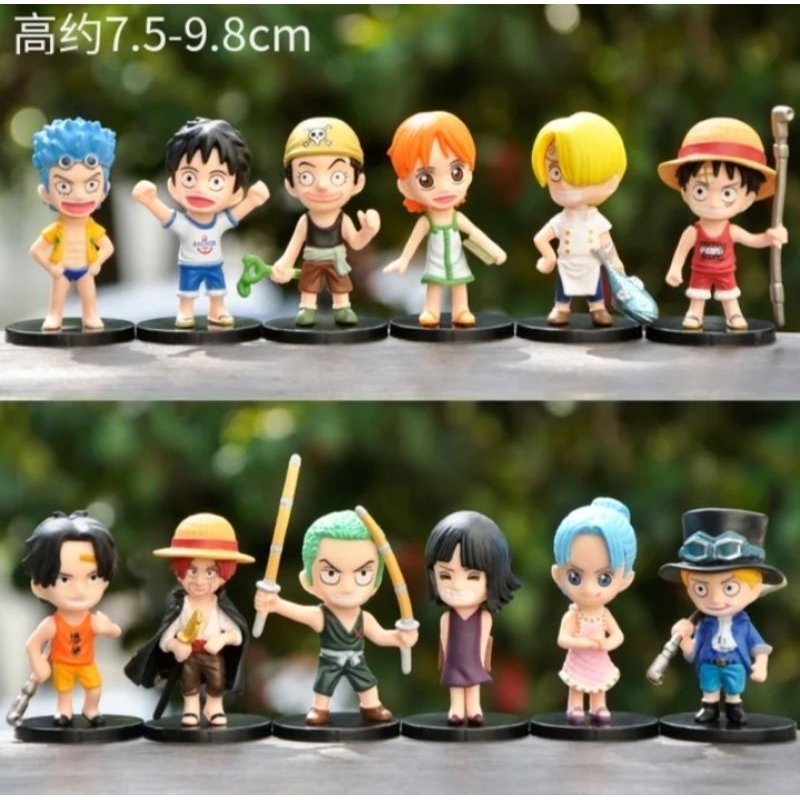 Jual Figure Anime Luffy Nami Zoro Chopper Shanks Sabo Vinsmocks Sanji ...