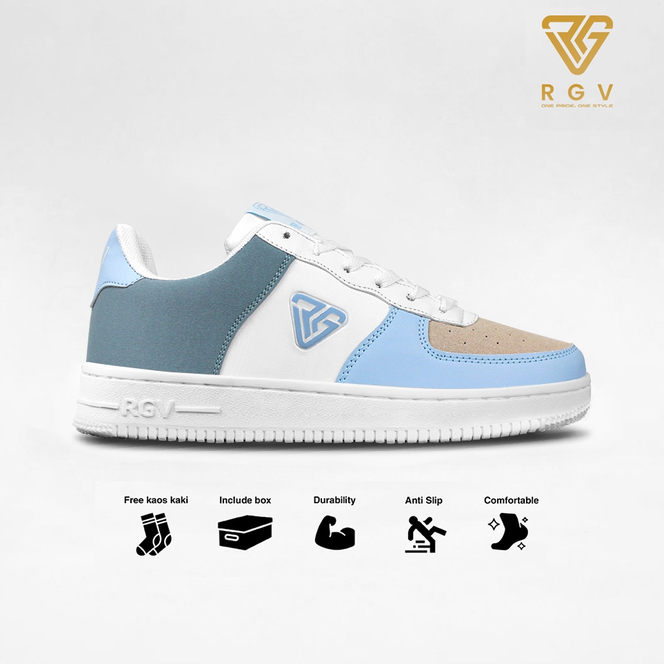 Jual RGV 36 - 44 Sepatu Sneakers Pria dan Wanita Series Duco Sky Blue ...