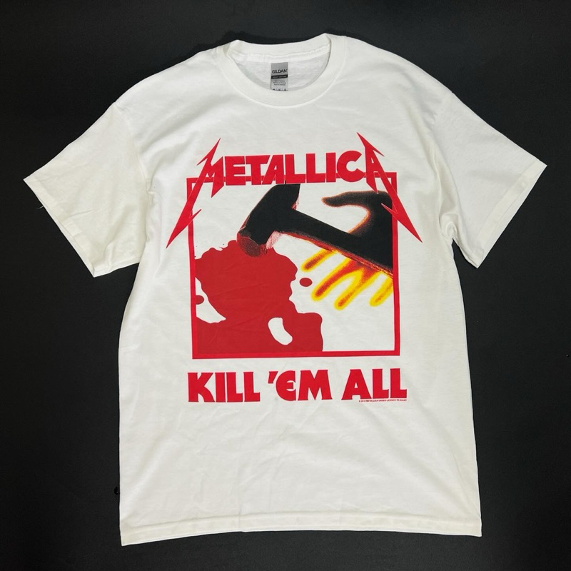 Jual Kaos Band Metallica Official - Kill Em All (White) (Back Print ...
