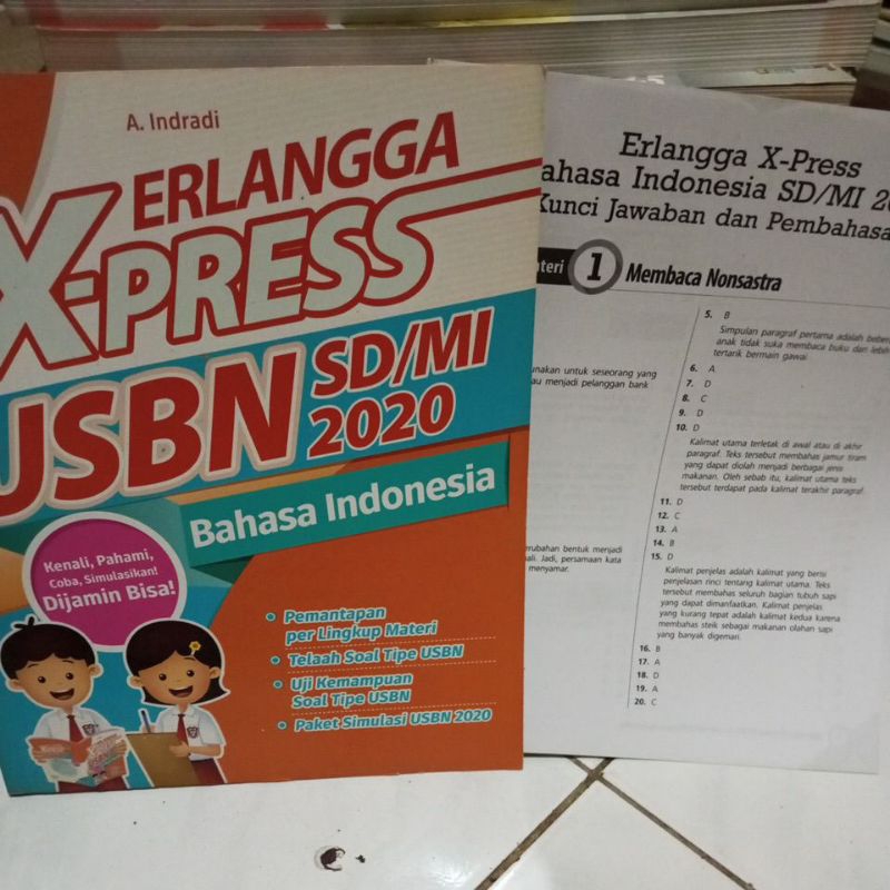 Jual Erlangga Xpress Bahasa Indonesia Kunci Jawaban Tahun Baru Shopee Indonesia