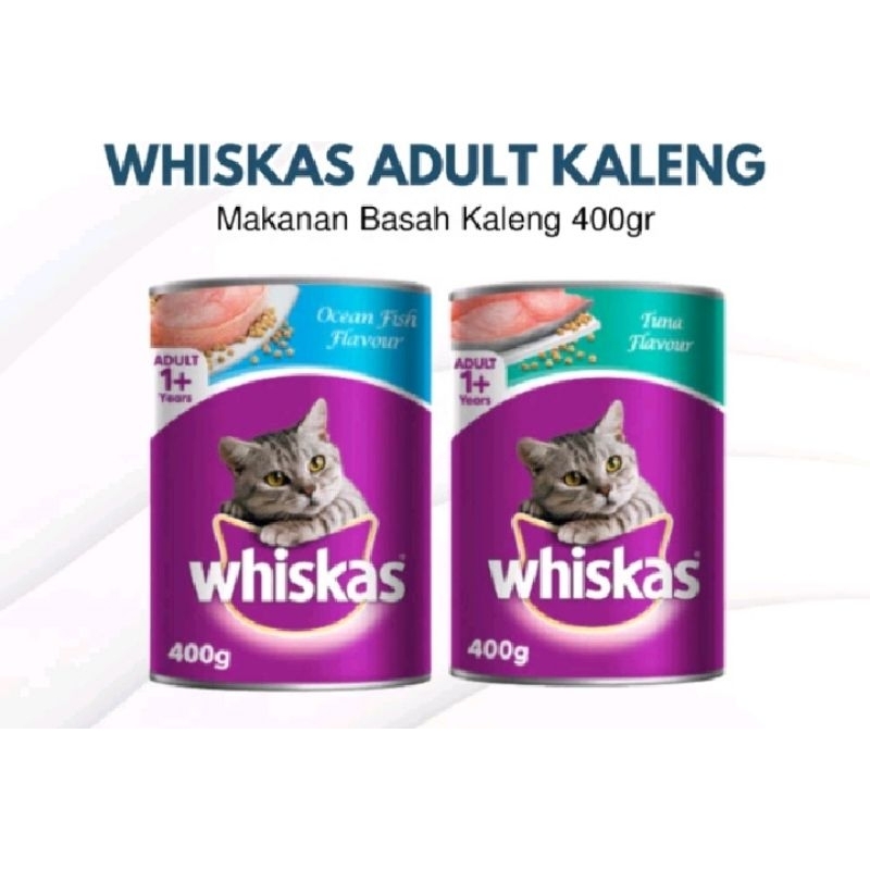 Jual Whiskas Adult Makanan Basah Kaleng 400gr Shopee Indonesia