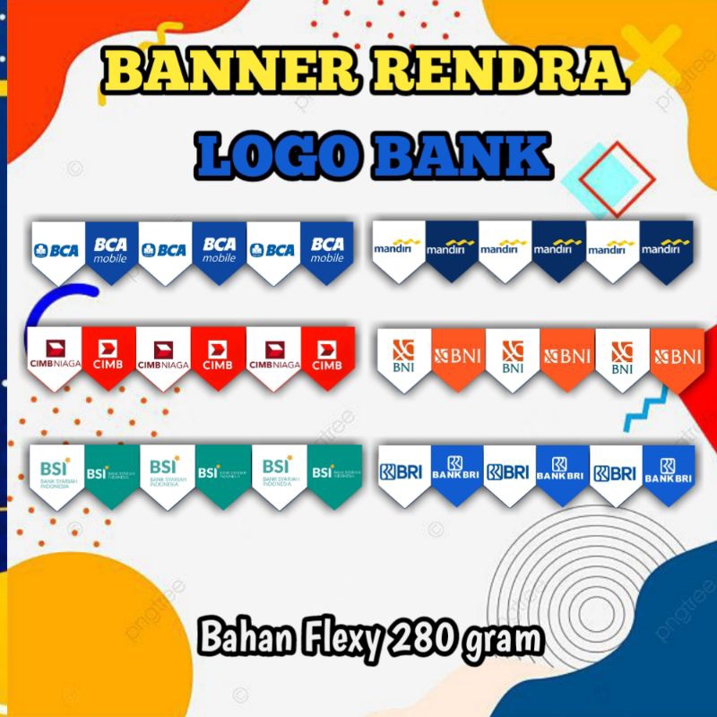 Jual BANNER RENDRA LOGO BANK LANCIP | Shopee Indonesia