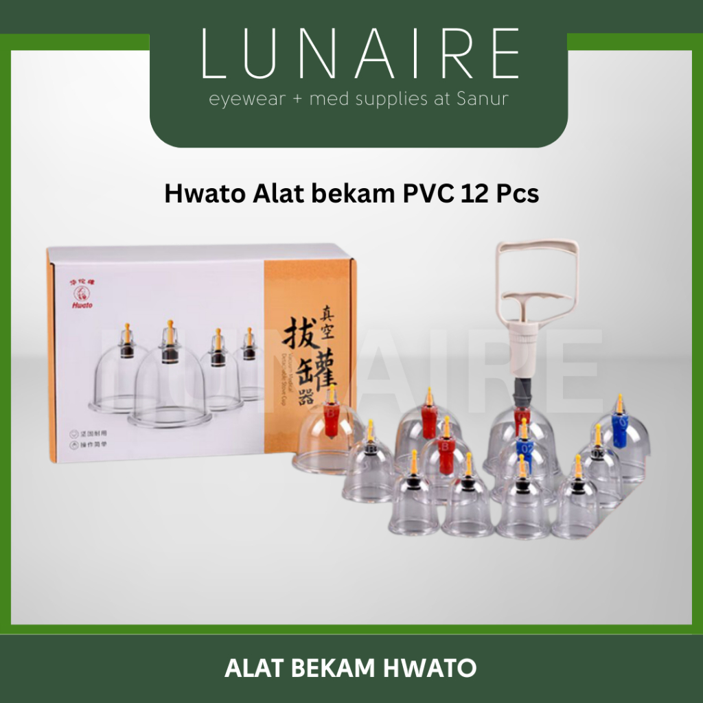 Jual Kop Angin Hwato Pvc Isi Alat Bekam Hwato Lunaire Shopee Indonesia