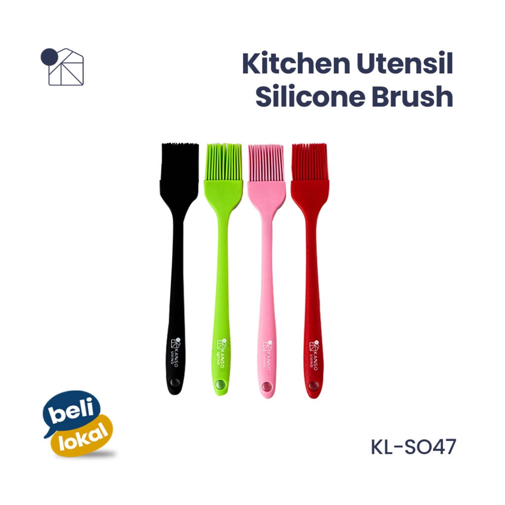 Jual Kanso Living Silicone Brush Kuas Silikon Kue Bbq Mentega Tahan Panas Shopee Indonesia