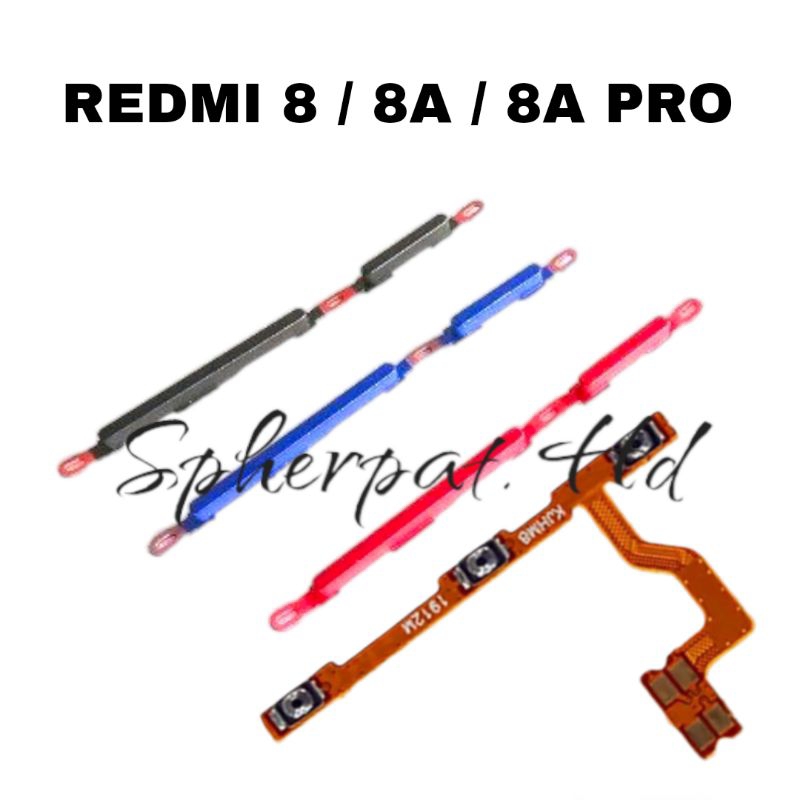 Jual TOMBOL LUAR + FLEKSIBEL ON OF VOLUME REDMI 8 / 8A / 8A PRO 1SET ...