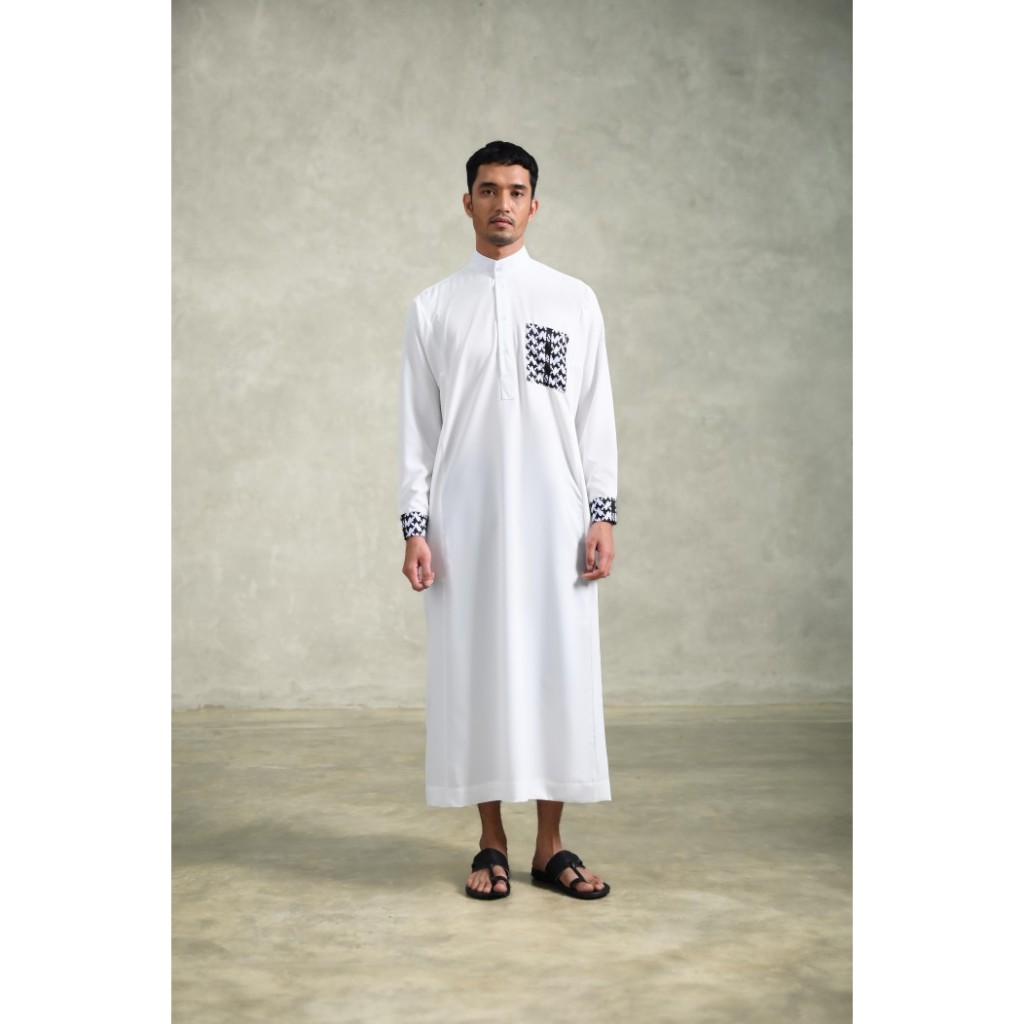 Jual MOTAZ THOBE LONG WHITE | Shopee Indonesia
