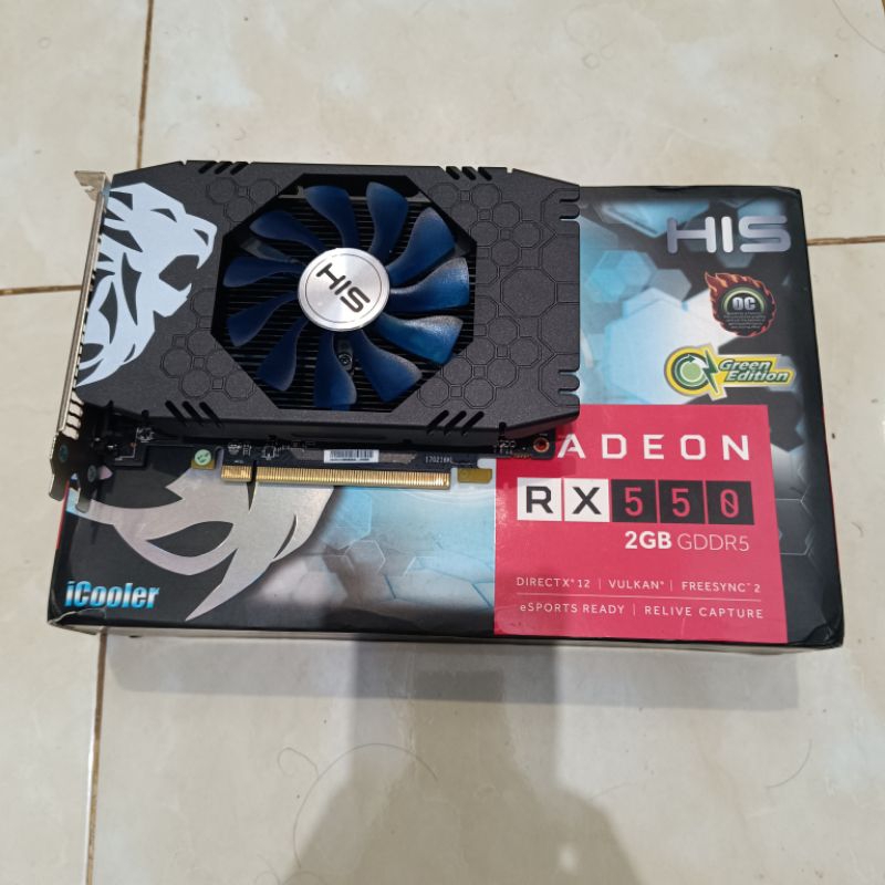 Jual VGA HIS RX 550 2GB DDR5 | Shopee Indonesia