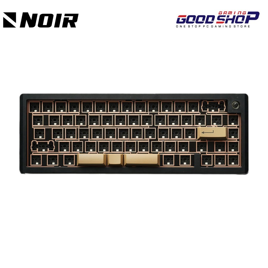 Jual Noir Spade65 65% Extra FR4 Plate ANSI, ISO, Split Spacebar Layout ...