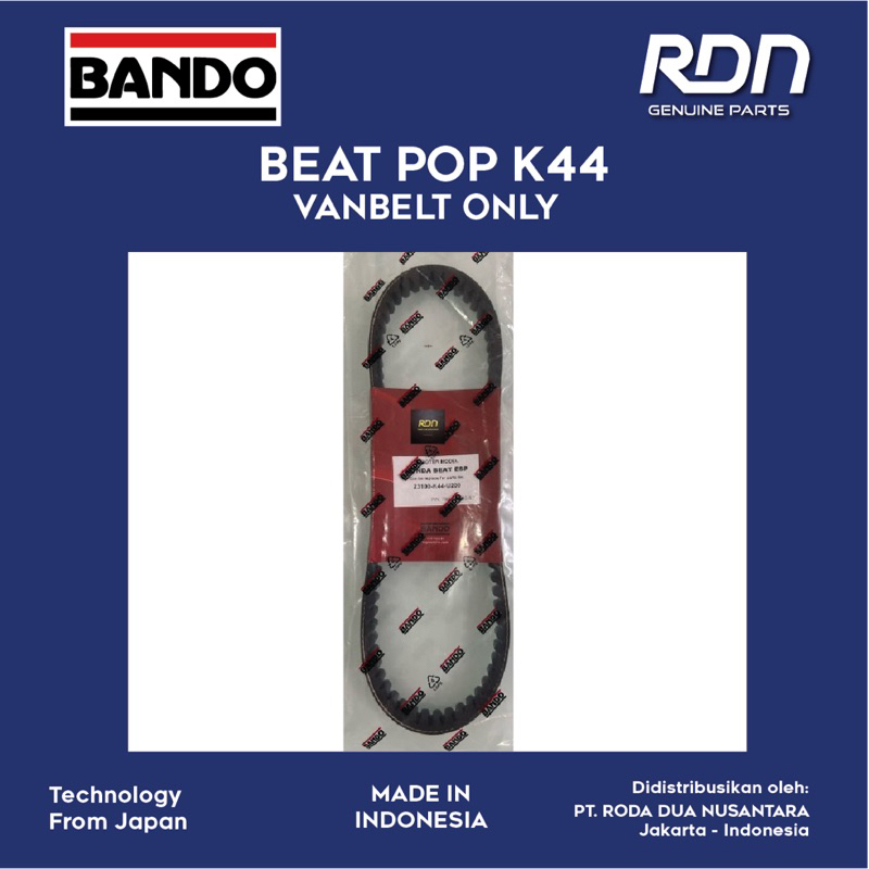 Jual Vbelt Beat Pop Scoopy eSP K44 Original BANDO | Shopee Indonesia