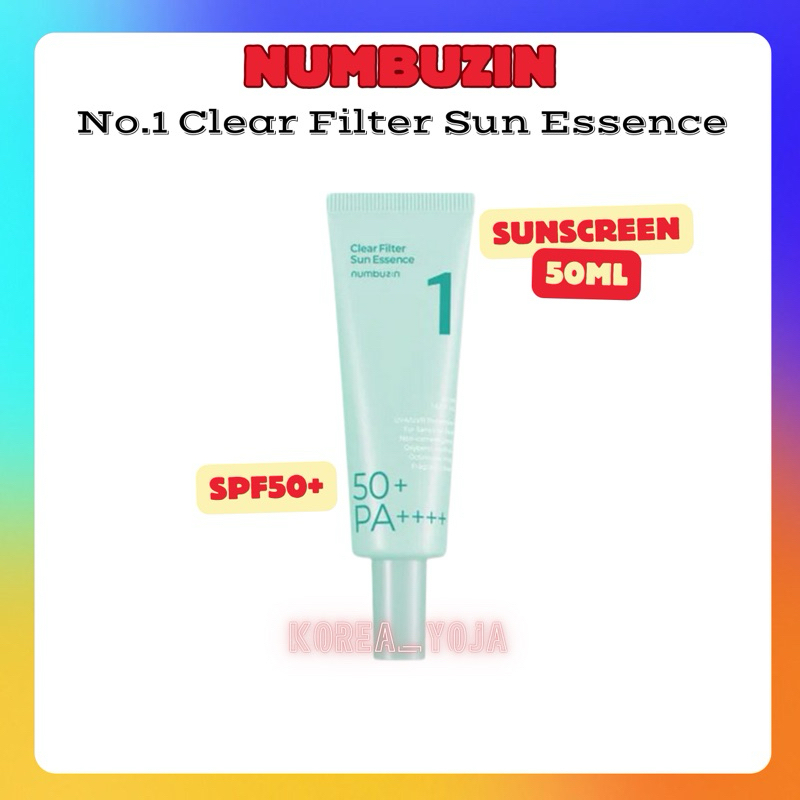 Jual NUMBUZIN - READY [ 50ml SUNSCREEN ] No.1 Clear Filter Sun Essence ...