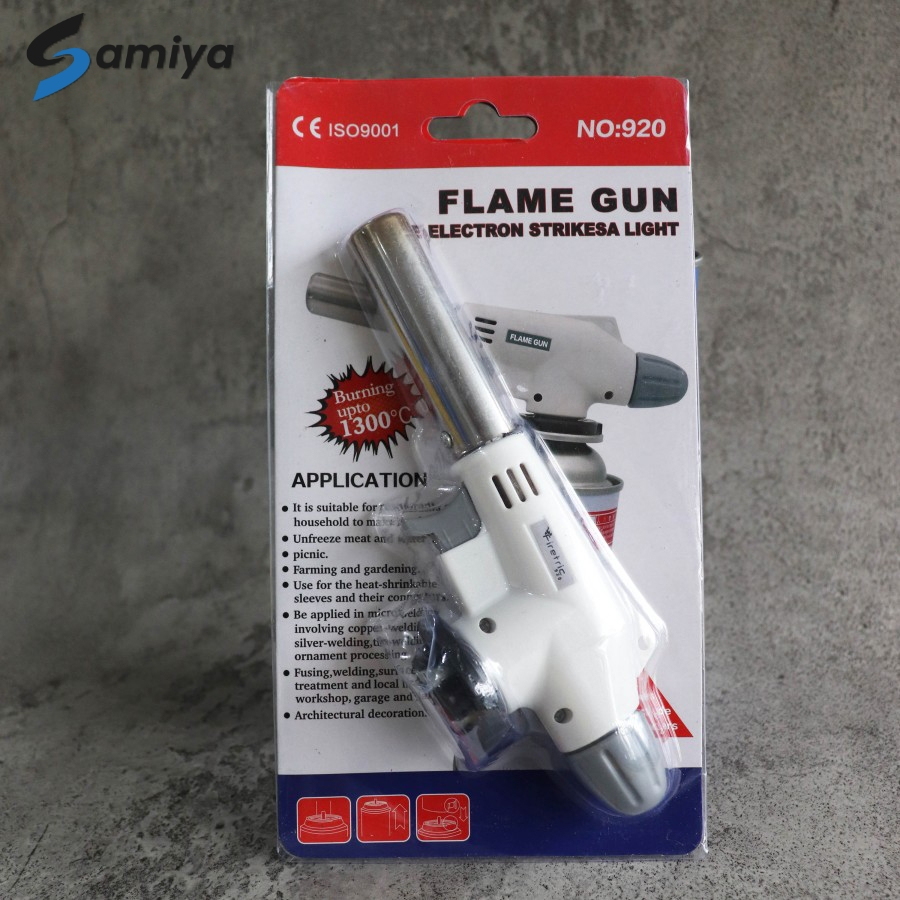 Jual gas torch portable / kepala gas alat pematik api / flame gun BBQ ...
