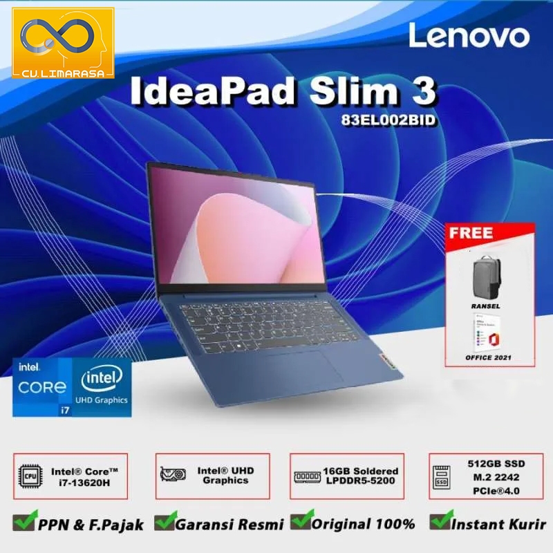 Jual LENOVO IdeaPad Slim 3 15IRH8 Shopee Indonesia