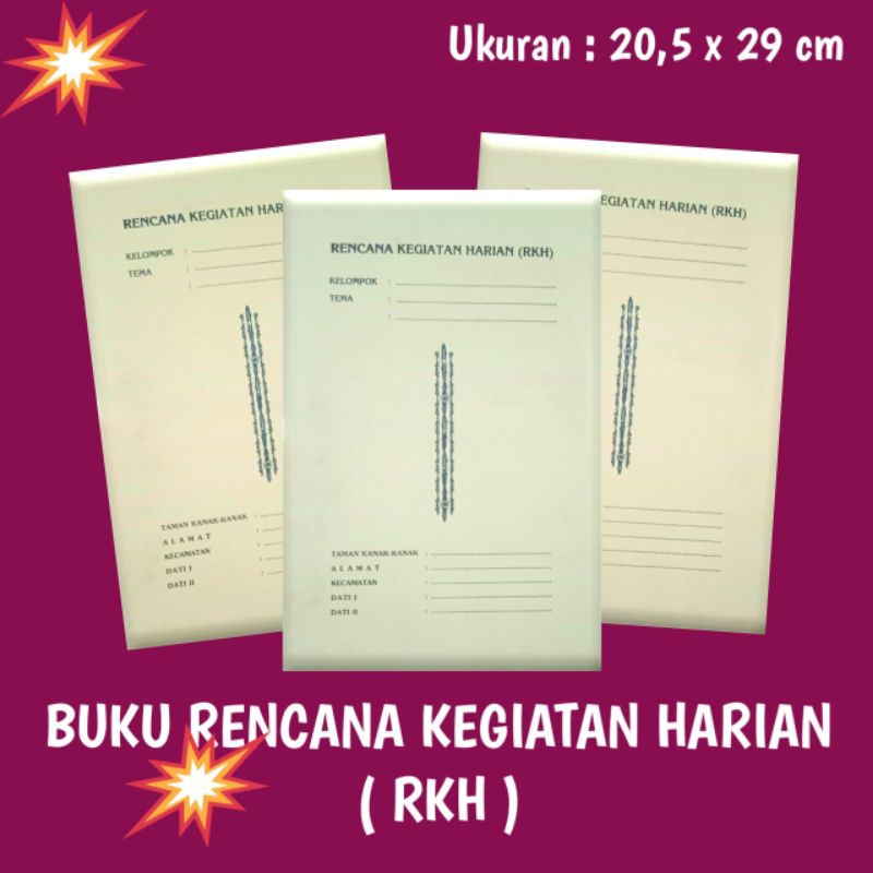 Jual BUKU RENCANA KEGIATAN HARIAN ( RKH ) | Shopee Indonesia