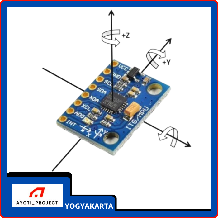 Jual GY-521 MPU6050 Sensor Accelerometer Gyroscope Motion 3 Axis 6 DOF ...