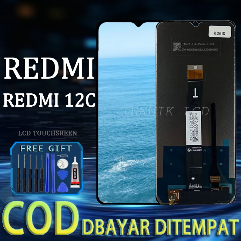 Jual 【Original+LEM】LCD XIAOMI REDMI 12C LCD TOUCHSCREEN FULLSET BIG ...