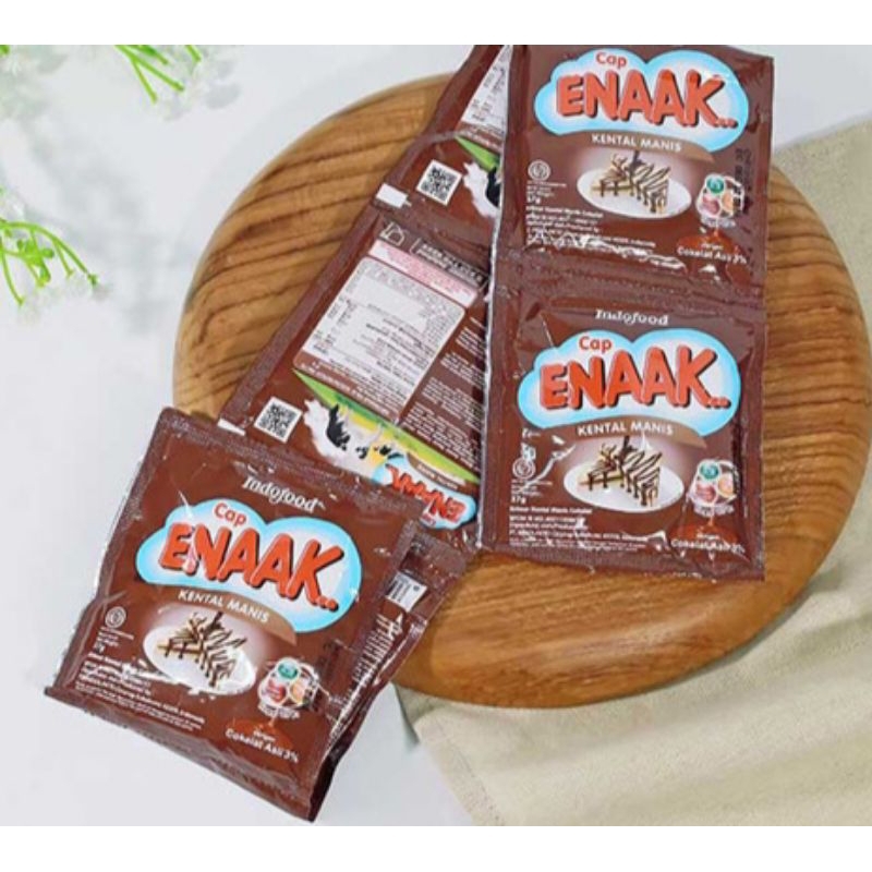 Jual SUSU KENTAL MANIS SACHET CAP ENAK 37GR(1 SACHET) | Shopee Indonesia