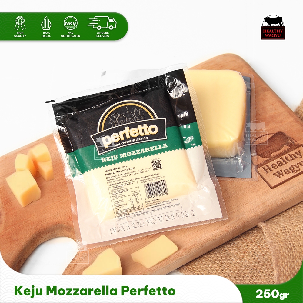Jual Keju Mozarella Perfetto Mozarella Cheese Original 250gr Shopee
