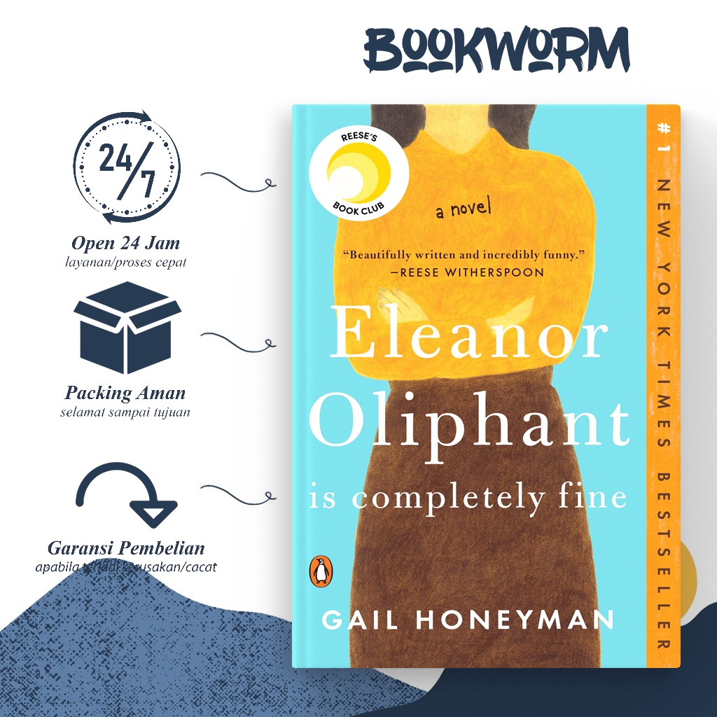 Jual Eleanor Oliphant is completely fine by Gail Honeyman (English) Shopee Indonesia
