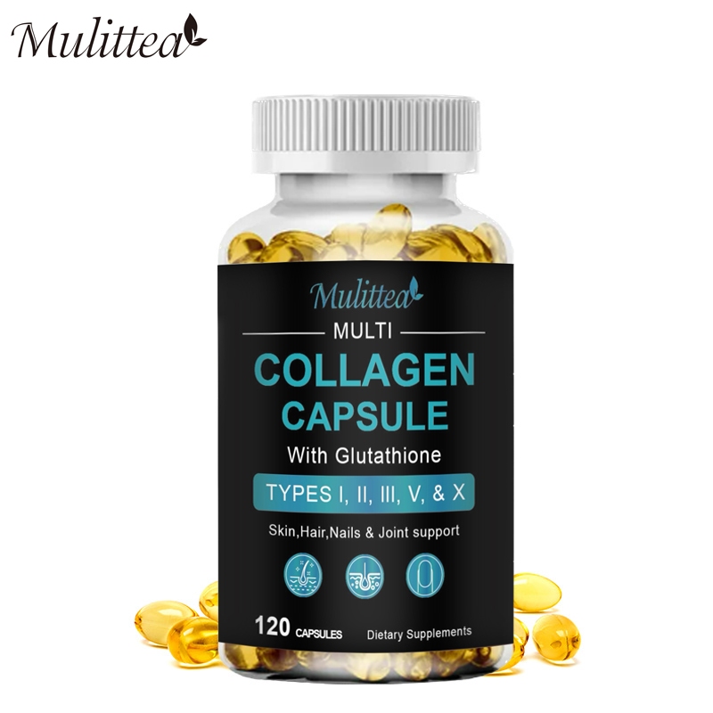 Jual Mulittea Collagen And Glutathione Capsules With Vitamin Canti ...