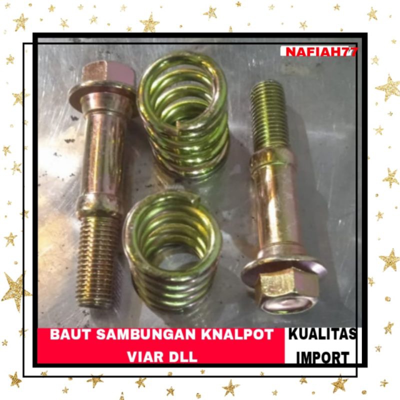 Jual Baut Knalpot Bagian Bawah Motor Roda Tiga Viar Kaisar Dll Spare