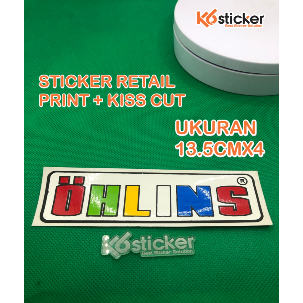 Jual Sticker Kiss Cut Printing Retail Ohlins | Shopee Indonesia