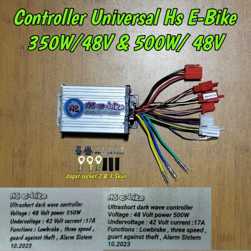 Jual CONTROLLER SEPEDA LISTRIK 48V / 500watt & 48V 350watt UNIVERSAL ...
