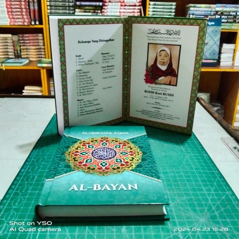 PAKET ISI 10 AL QURAN HVS UKURAN A5 UNTUK WAKAF 40/100 HARI SISIP FOTO MENGEMANG