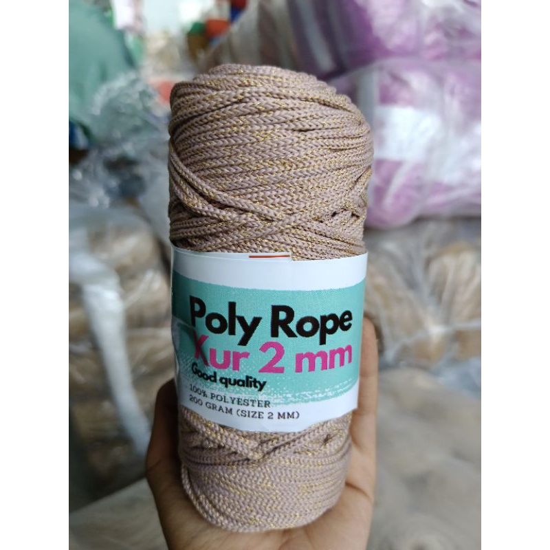 Jual Benang Rajut Poly Rope 2mm (200 gram) | Shopee Indonesia