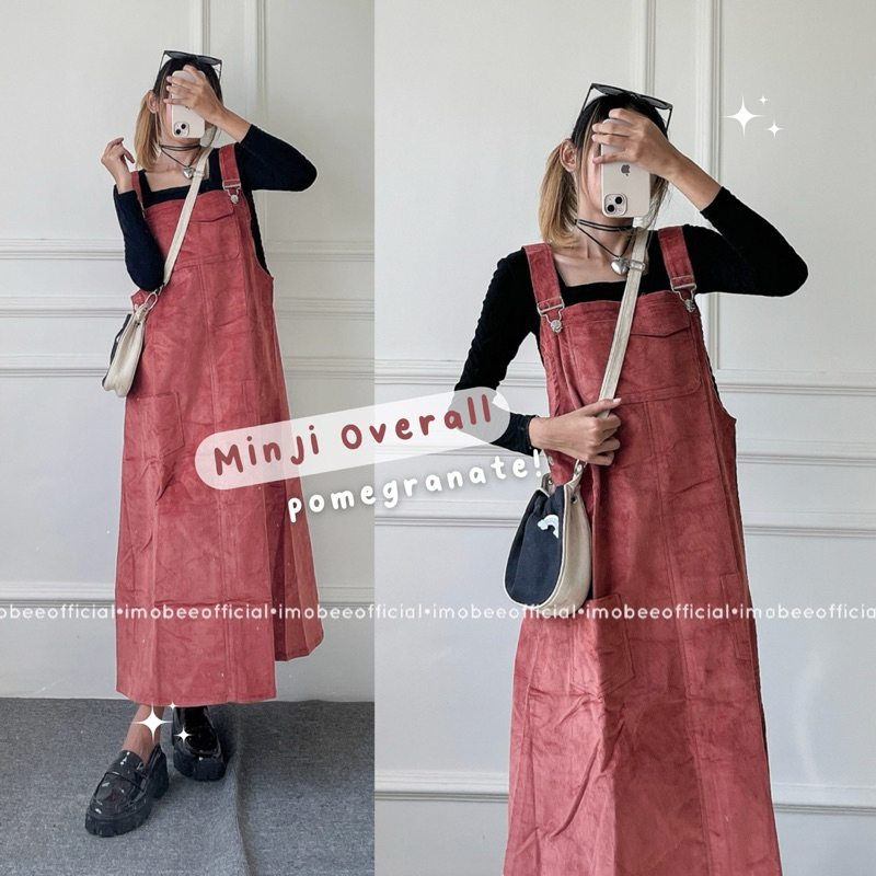 Jual [OVERALL] MINJI OVERALL JUMPSUIT CORDUROY // OVERALL KOREA CORDURO ...