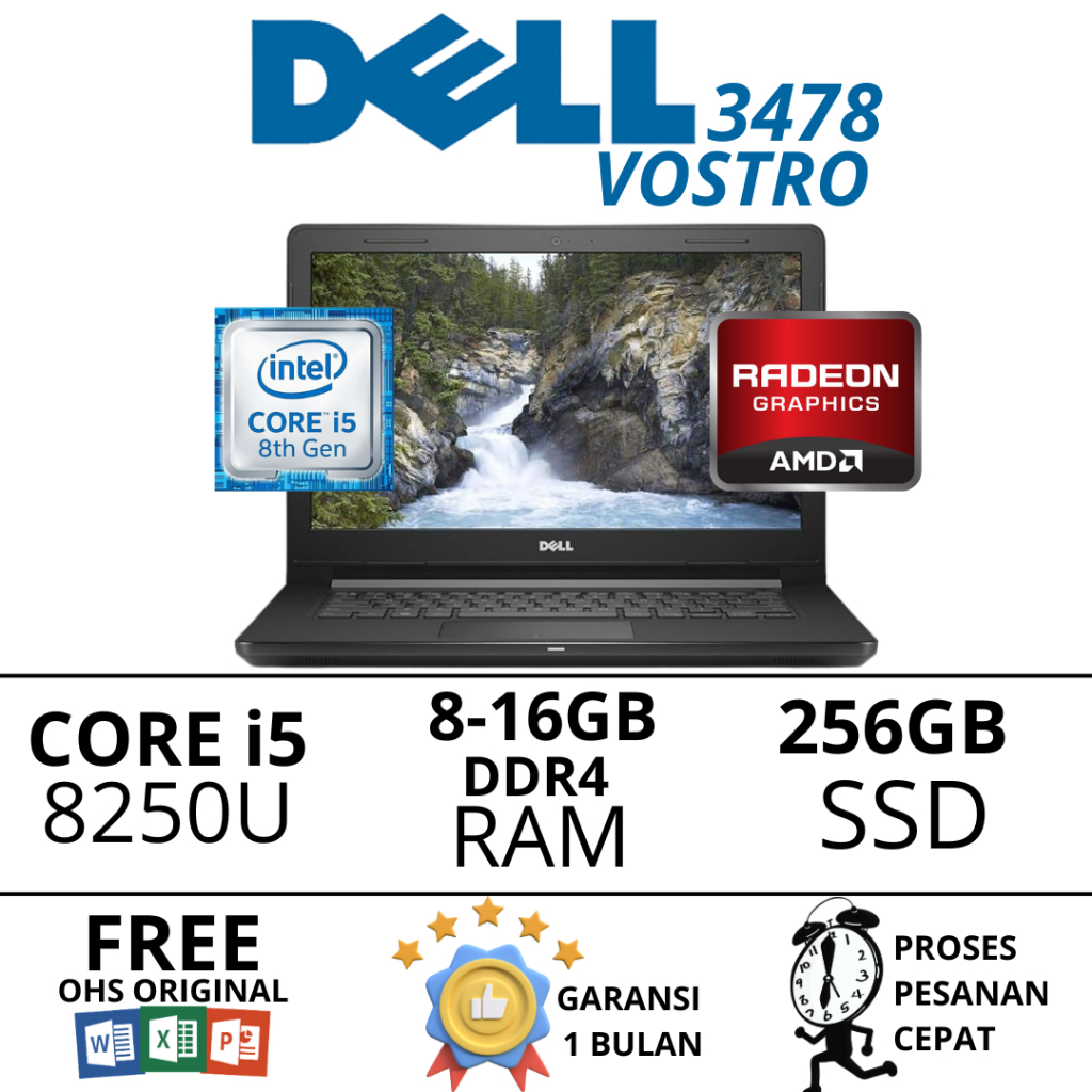 Jual Dell Vostro 3478 Intel Core I5 8genamd Radeon Graphicslaptop Gaming Desain Shopee Indonesia 5405