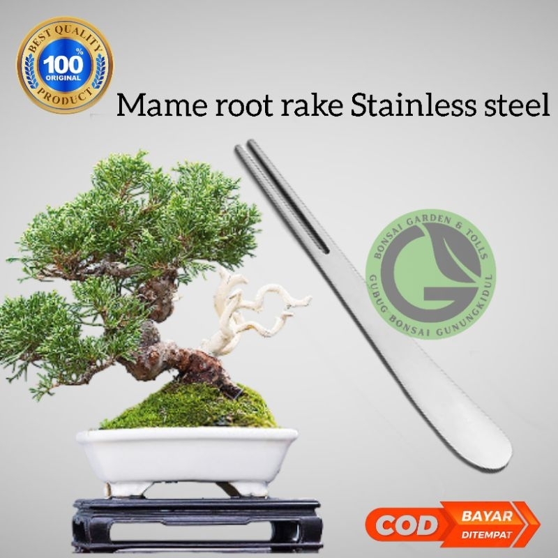 Jual alat bonsai mame root rake spatula , garpu akar spatula stainless ...