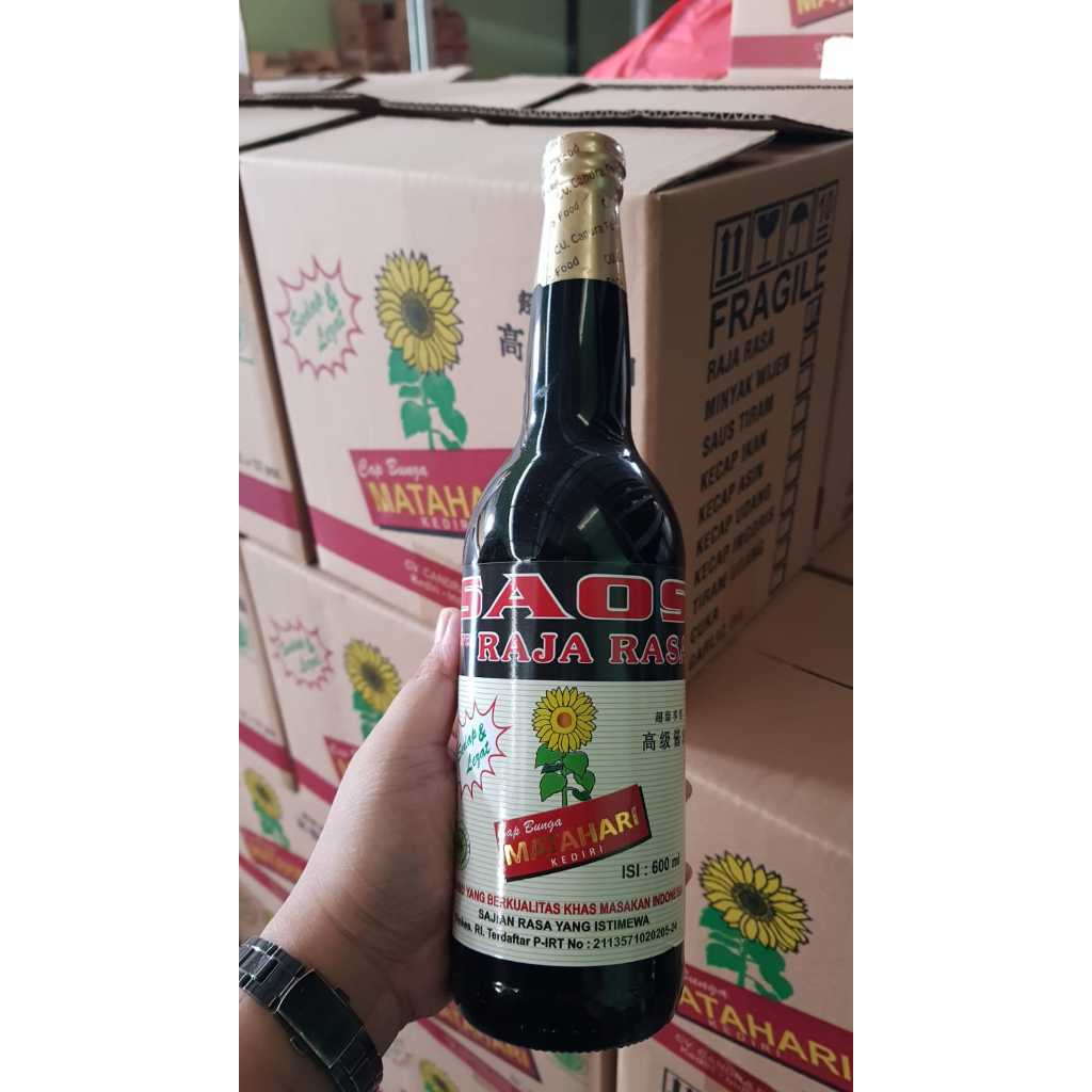 Jual SAOS RAJA RASA CAP BUNGA MATAHARI 600ML (BOTOL KACA) | Shopee ...