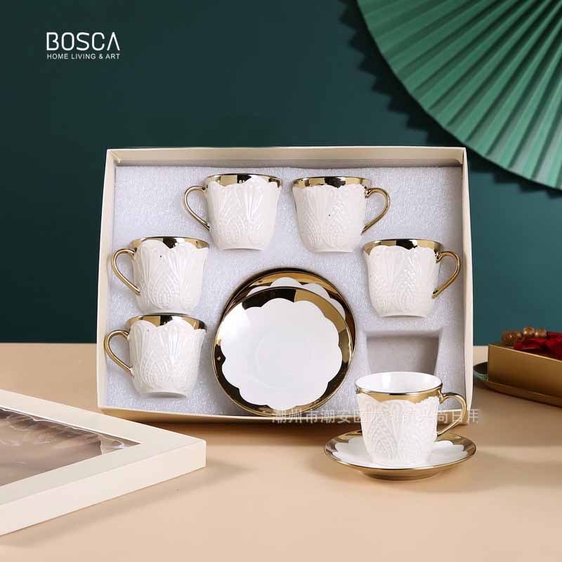 Jual Bosca Living Lucille Glass Set Set Gelas Keramik Isi 6 Mewah